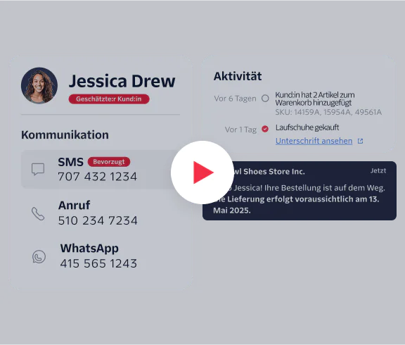 Illustration of the Flex UI showing how agents can pull up details about their customers’ policies for a seamless, contextual customer service experience.
