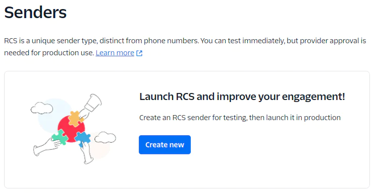 RCS Sender launching